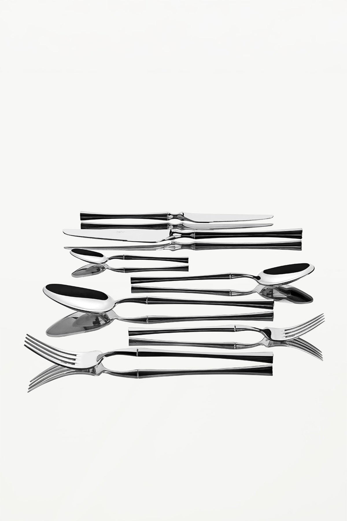 Nehir marbella Plain 12 Place Setting 84 Piece Boxed Flatware Set - MALLTURK