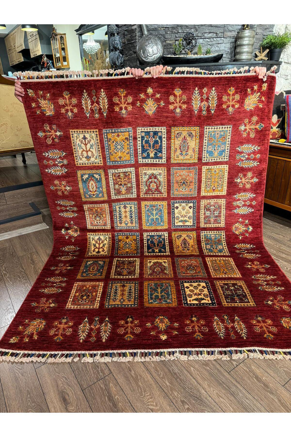 Rustikev Bahtiyari Carpet Red