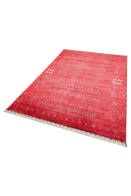 Eko Hali Zara ZR 06 Red is a special loom rug shaped by the intensive handiwork of women from Usak. - MALLTURK