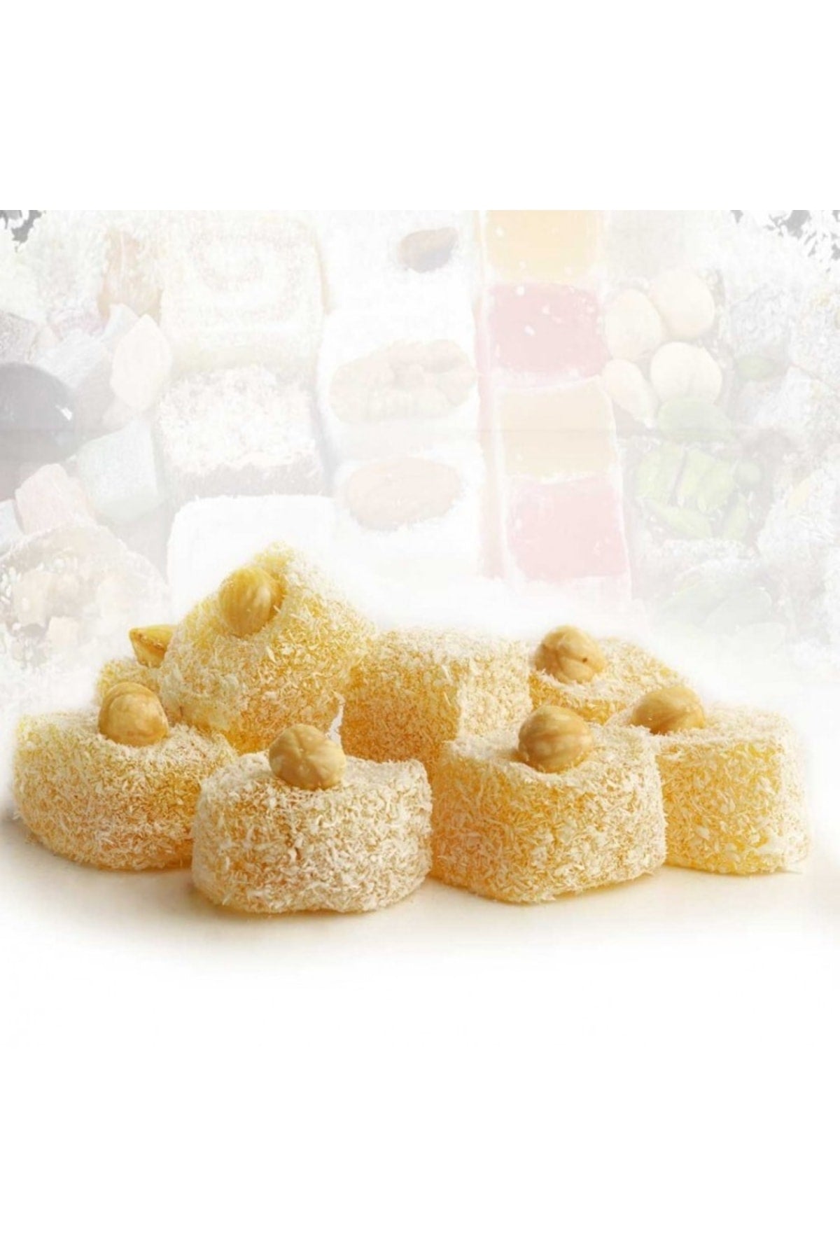 Gonbeler Traditional Hazelnut Turkish Delight 500gr - MALLTURK