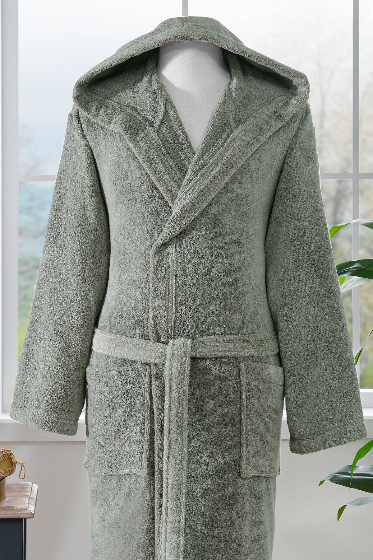 Ozdilek Woven Hooded Bathrobe - MALLTURK