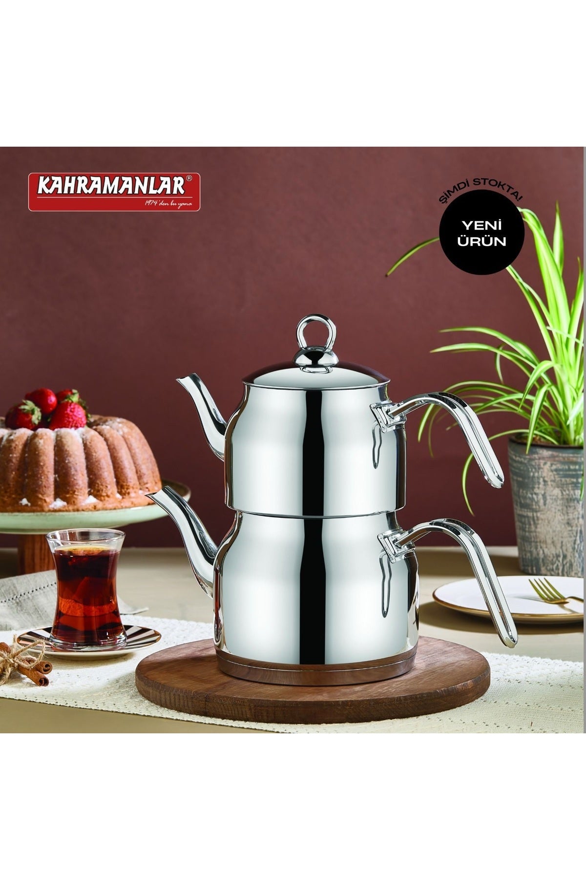 Kahramanlar Medium Size Lina Teapot - MALLTURK