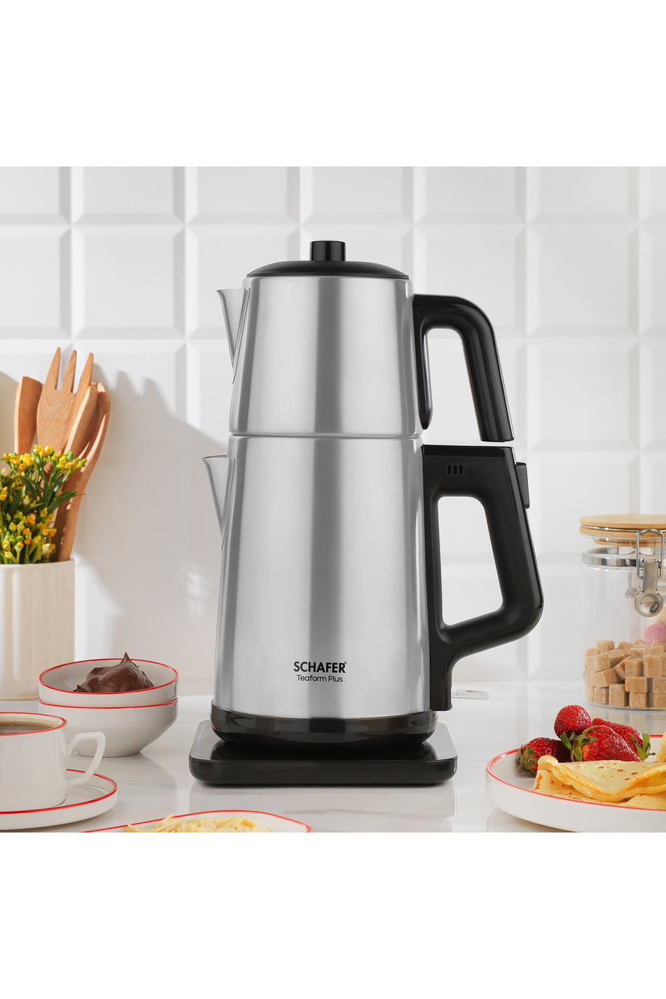 Schafer Teaform Plus Stainless Steel Tea Maker - inox - MALLTURK