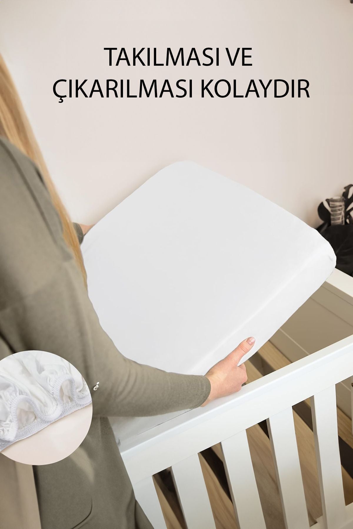TeksNil Home Waterproof Cotton Fitted Baby & Kids Mattress Protector - MALLTURK