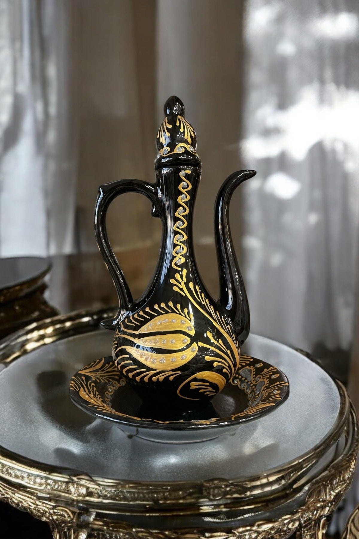 eporselen 25 cm Tabakli Elegant Ewer - MALLTURK