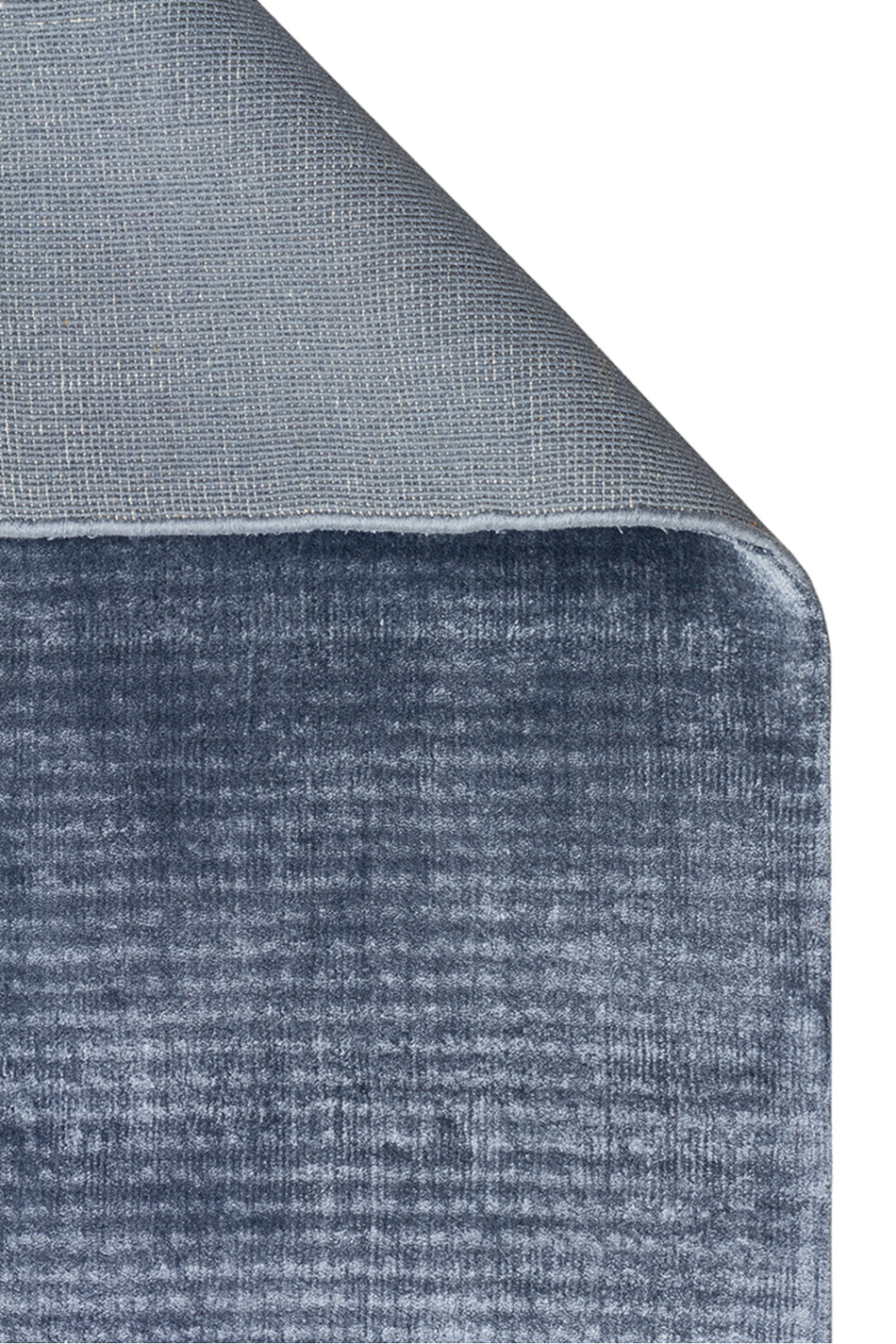 Vog Hali Alure Blue Handwoven Pure Bamboo Rug Luxury Soft Minimalist Modern Living Room and Lounge Rug - MALLTURK