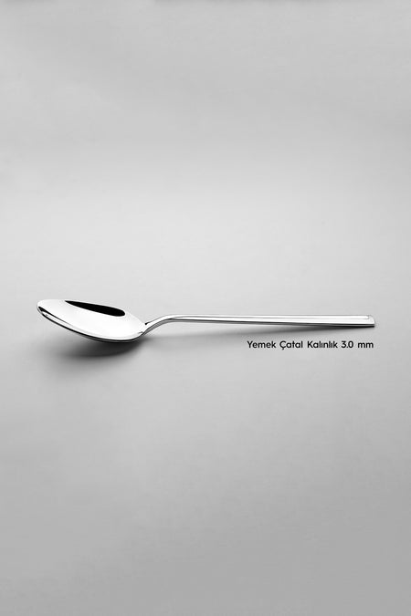 Nehir milano Plain 12 Place Setting 84 Piece Boxed Flatware Set - MALLTURK