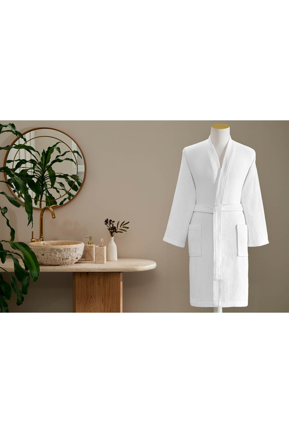 Ozdilek Foglia Kimono Men Bathrobe - MALLTURK