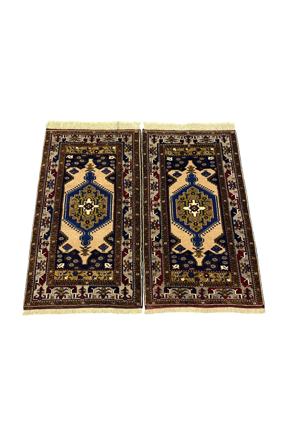 BURAK CARPET Handwoven Zero Double Yahyalı Carpet 96x170 High Quality 100% Wool Natural Dye - MALLTURK
