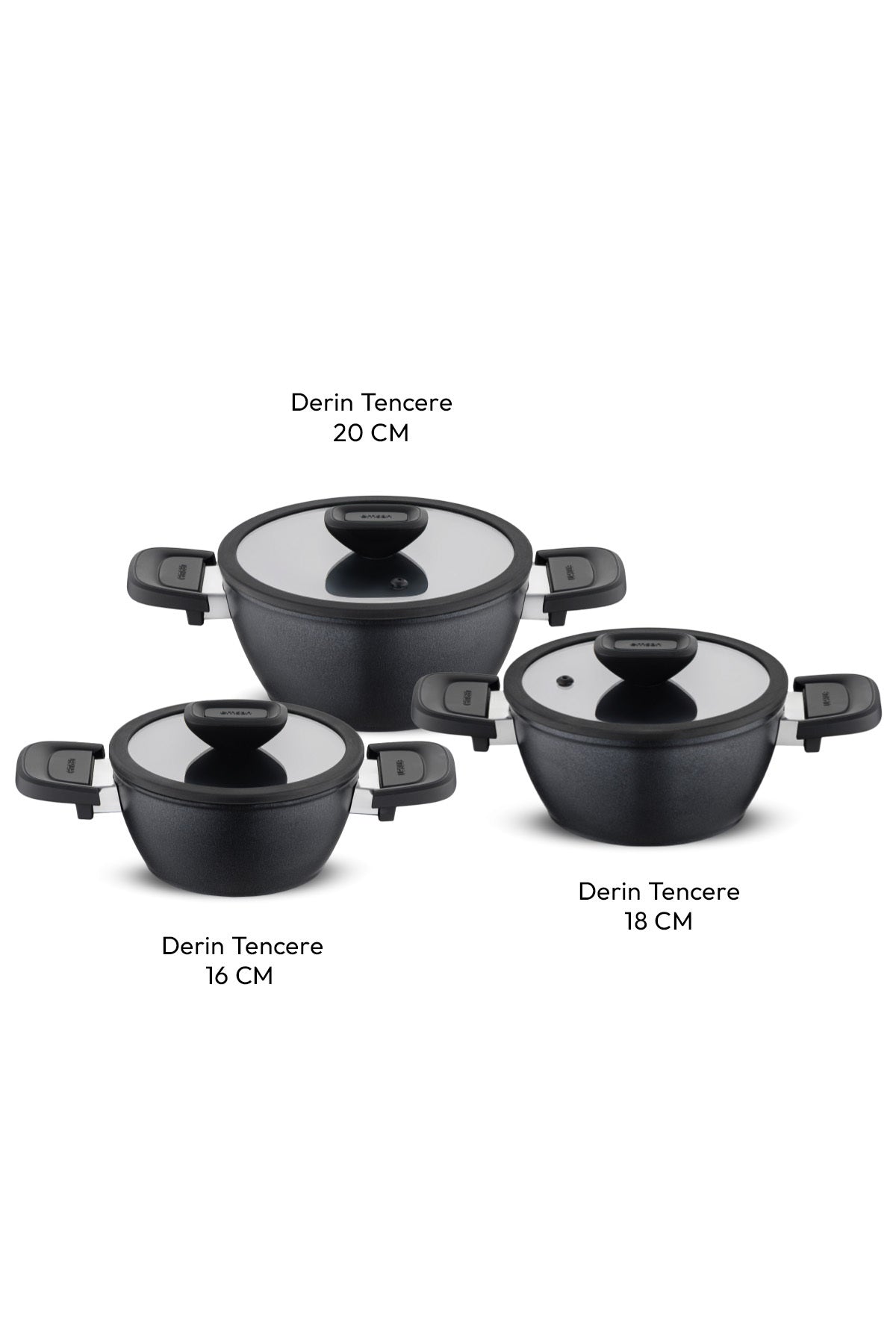 Emsan Diamente 6 Piece Midi Cookware Set