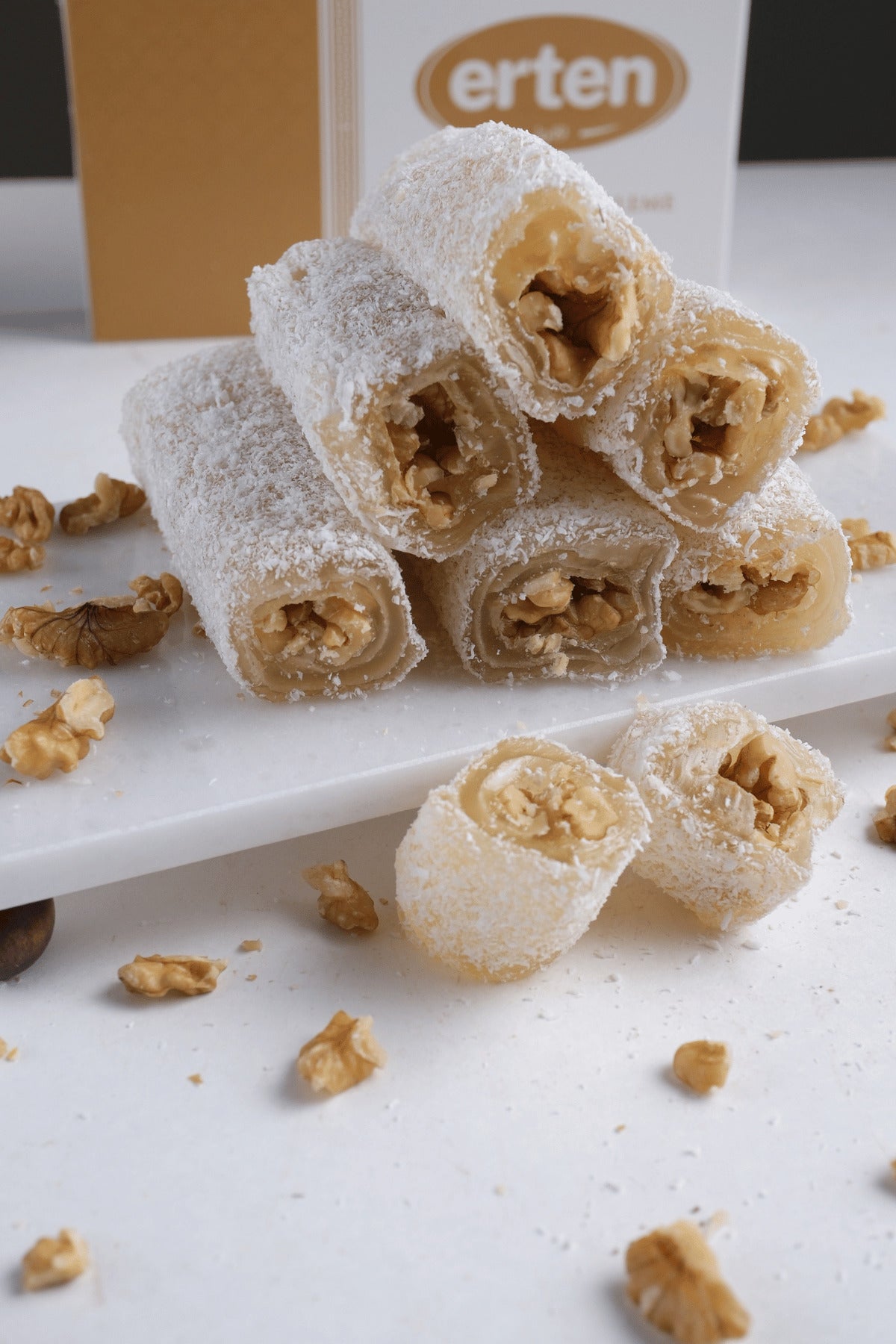 Erten sekerleme Walnut Turkish Delight 500 g - MALLTURK