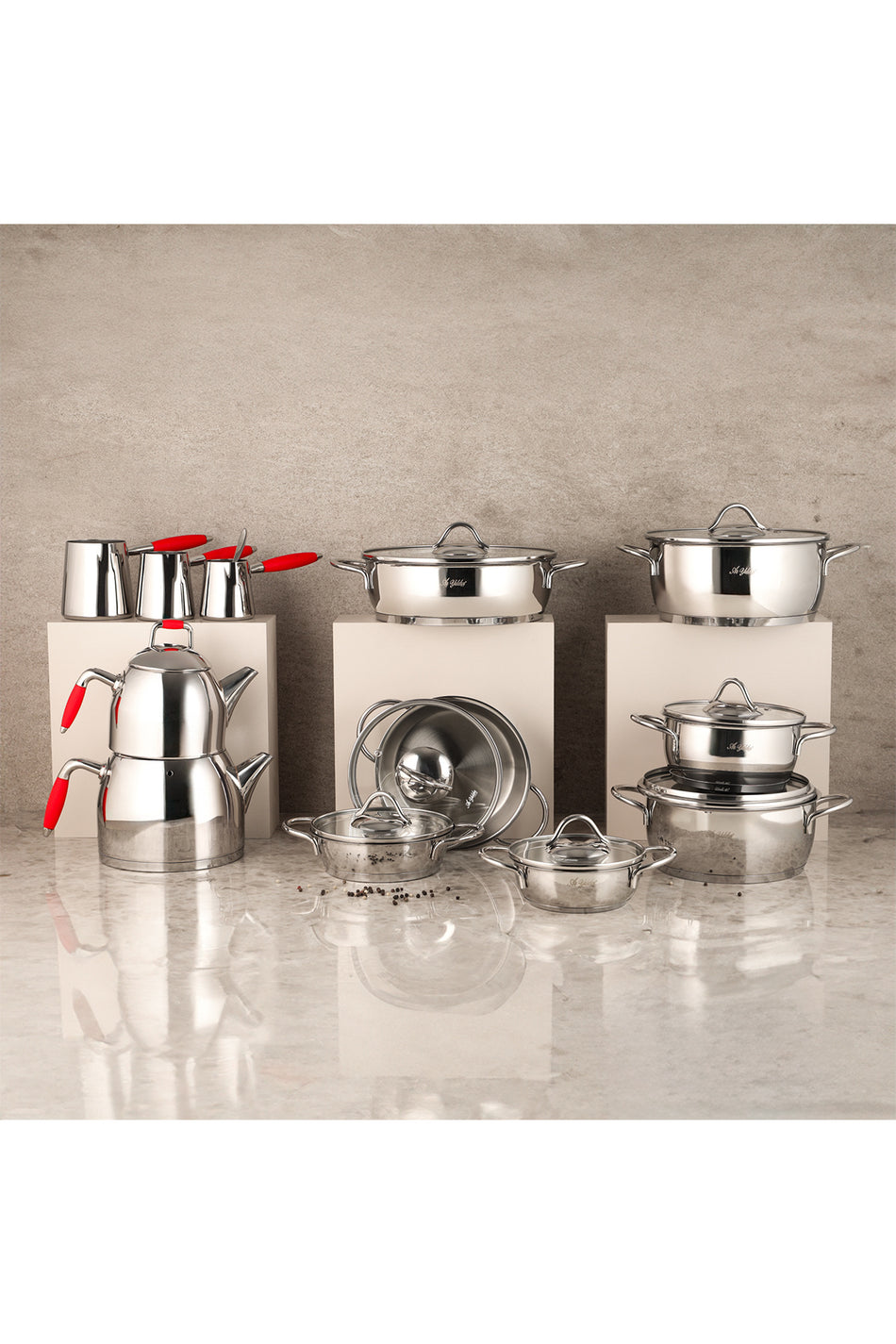 Aryildiz Solo 21 Piece Cookware Set