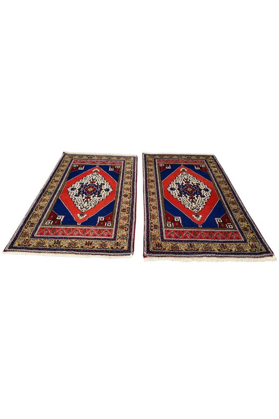 Loop Rugs Handwoven 100% Wool Classic Double Taspınar Rug - Natural Root Dyed Organic Wool Turkish Rugs - 120 x 193 cm & 120 x 204 cm - MALLTURK