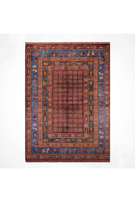Vog Rug Pazirik Hand-Woven Natural Dye Wool Rug 200x310 Turkish Knot Orijinal Tarihi Pattern - MALLTURK