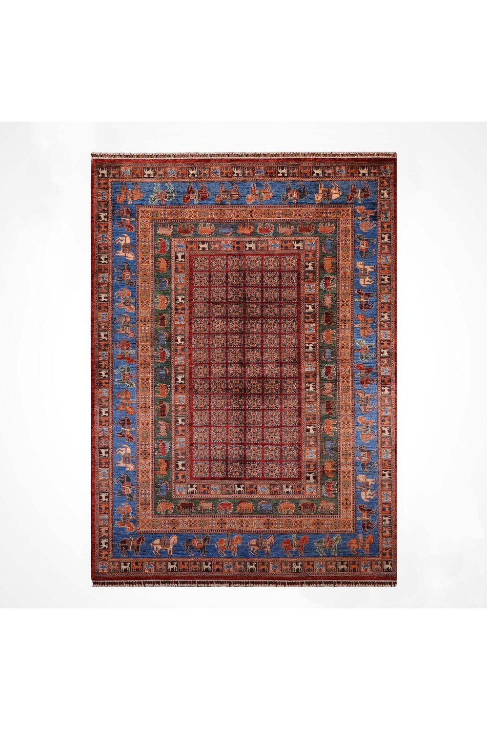 Vog Rug Pazirik Hand-Woven Natural Dye Wool Rug 200x310 Turkish Knot Orijinal Tarihi Pattern - MALLTURK