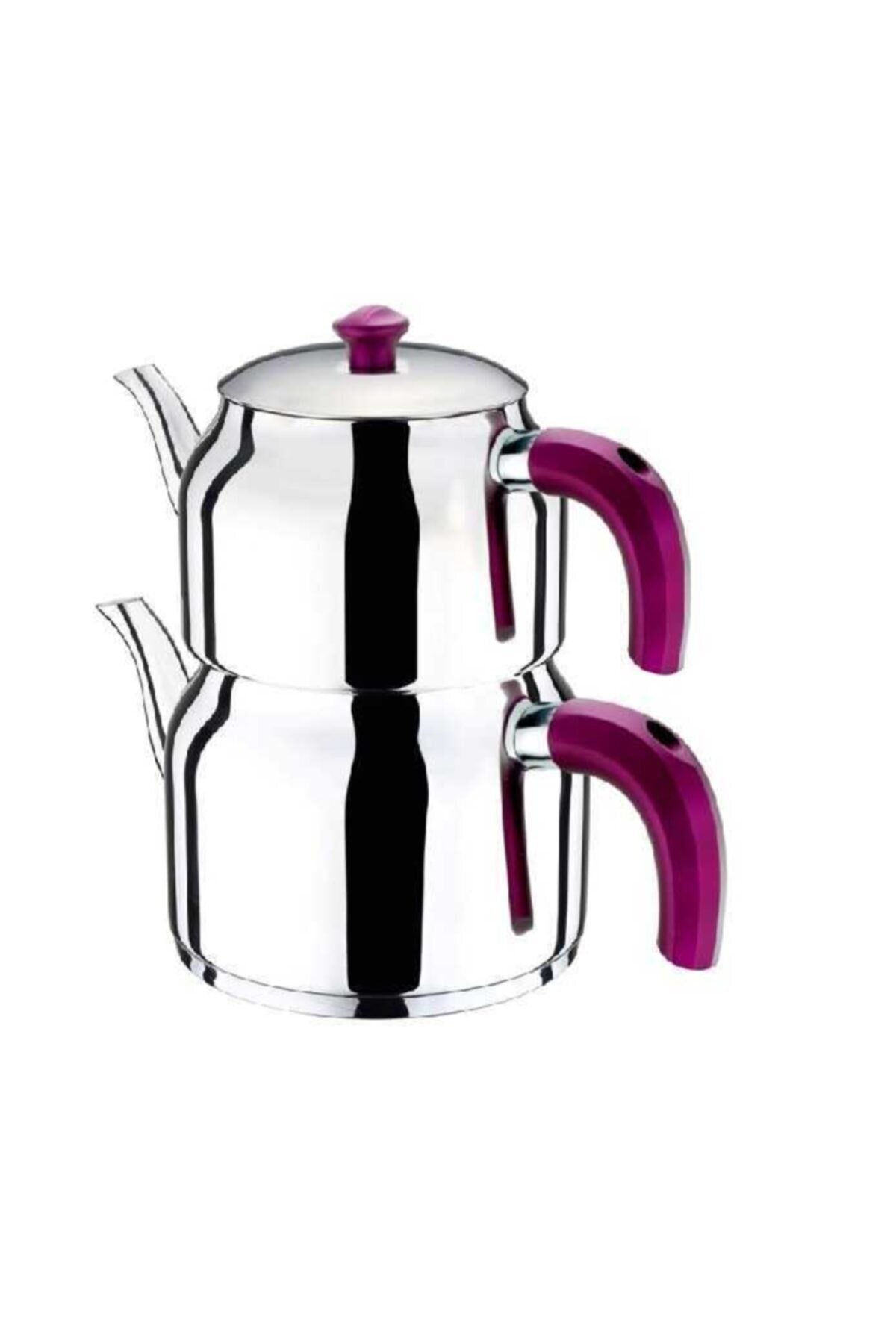 Akdeniz image Soft Shiraz Bakelite Handle Mini Teapot Set 0.75lt.-1.25lt. - MALLTURK