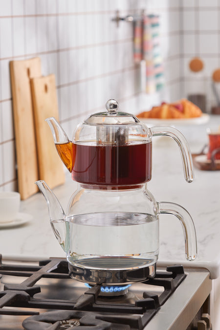Karaca Panora induction Base Glass Maxi Teapot Set - MALLTURK