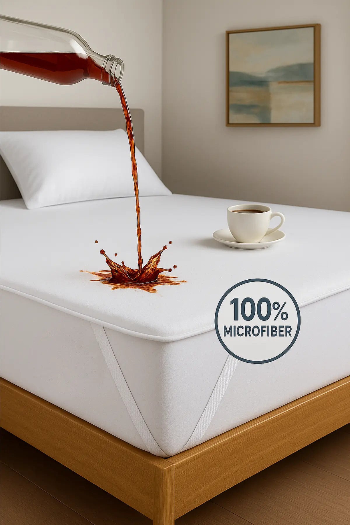 Genel Markalar Waterproof Cotton Fitted Mattress Protector - MALLTURK