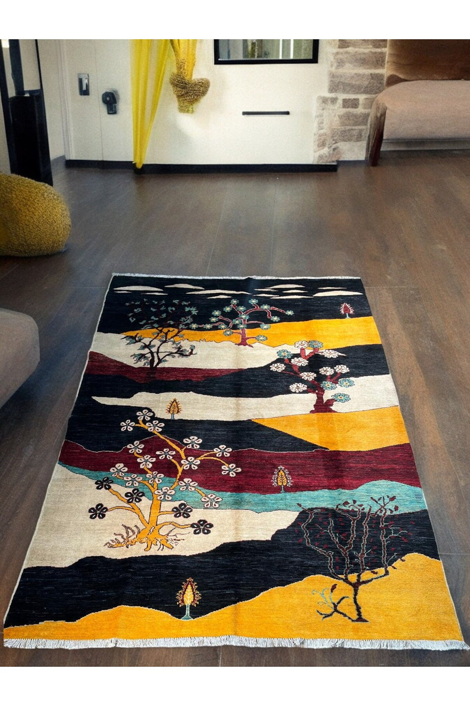 Sirvan Handwoven Afghan Usak Carpet - 200x300 - MALLTURK