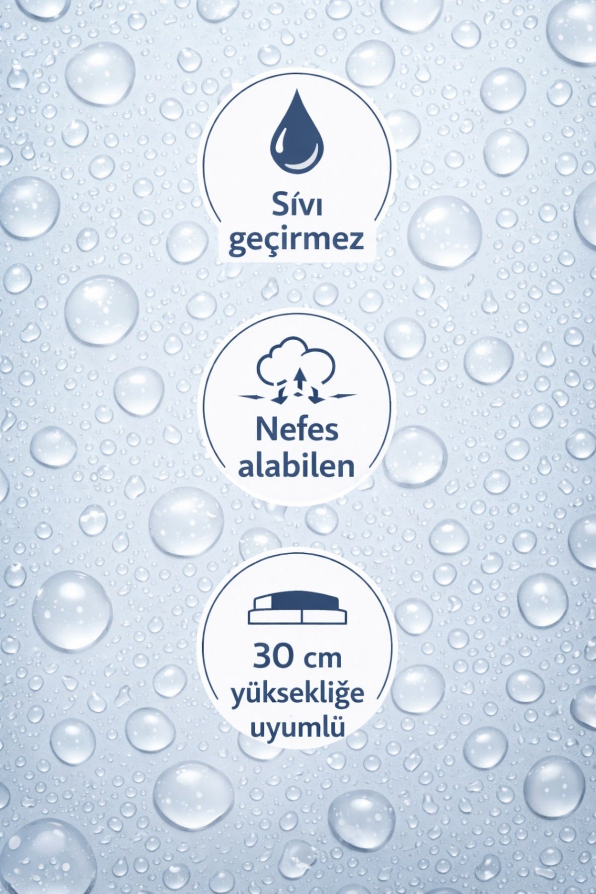Ezgi Waterproof Fitted Mattress Protector - MALLTURK