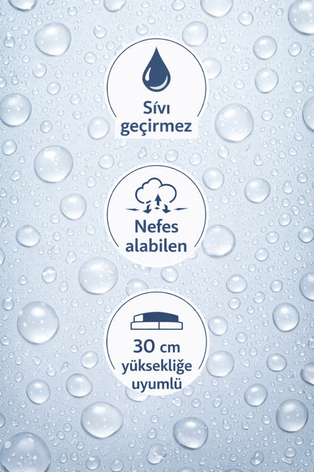 Ezgi Waterproof Fitted Mattress Protector - MALLTURK