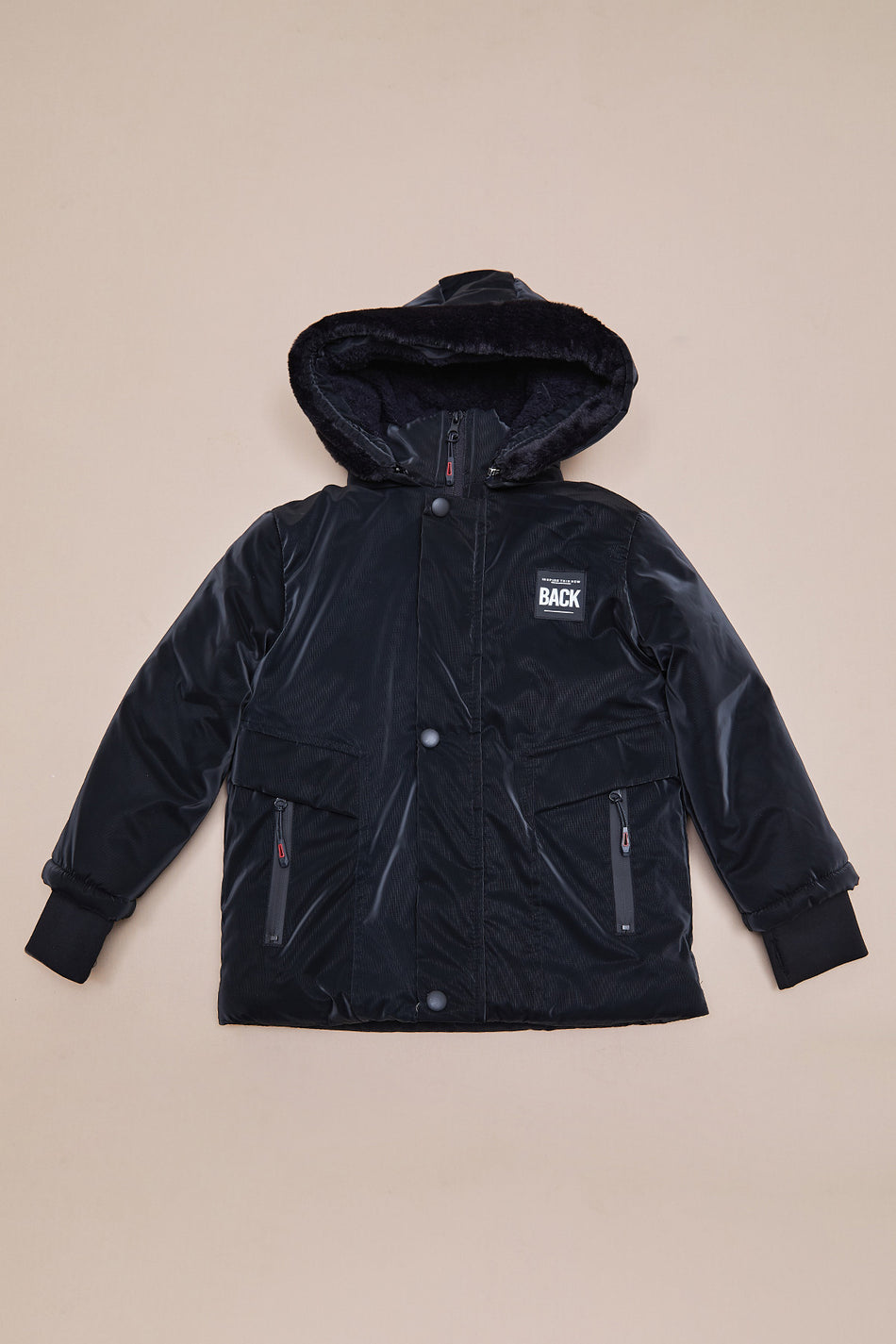 Coat with Hood and Crest for Boys