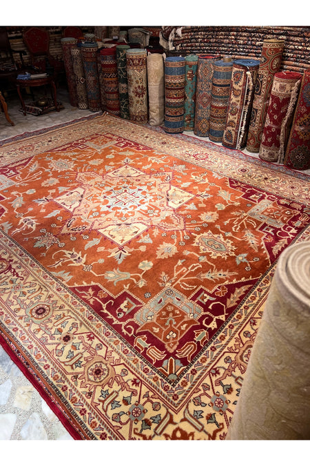 RD RAMAZAN DAG Hand Rug Art Hand-Woven Kula Rug Heriz Design 366x275 - MALLTURK