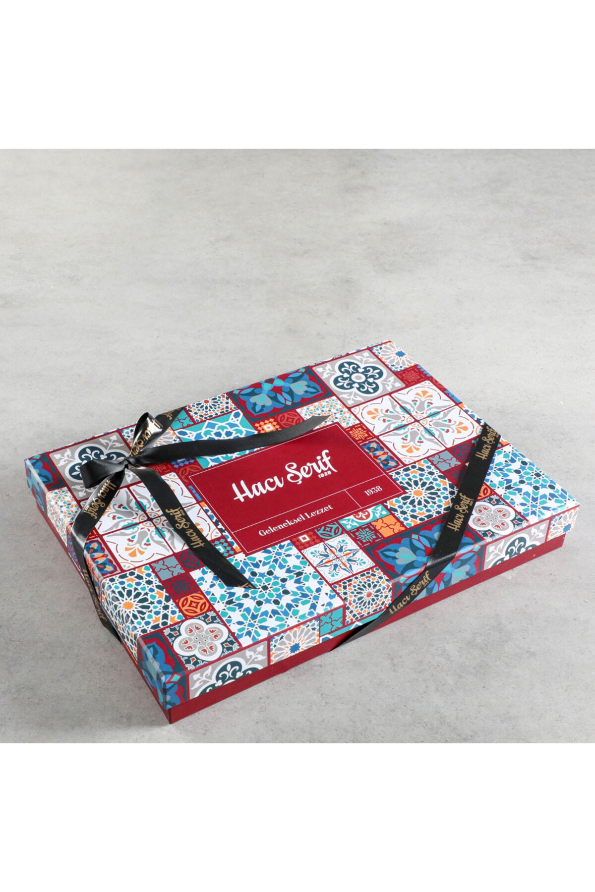 Haci serif Assorted Sultan Turkish Delight motif desenli kutu 1000gr - MALLTURK
