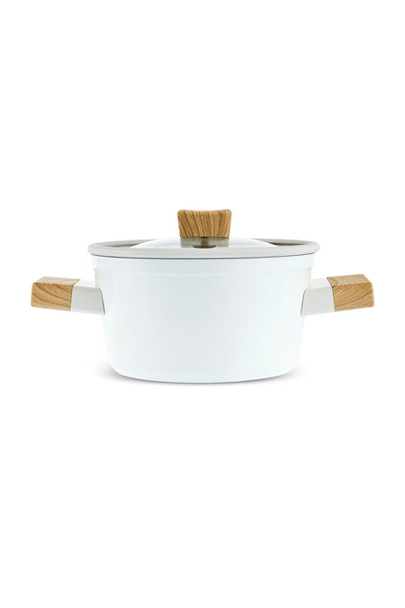 Karaca x Refika Swiss Crystal Creamy Wood 0 Yag Ile Nonstick Pot - MALLTURK