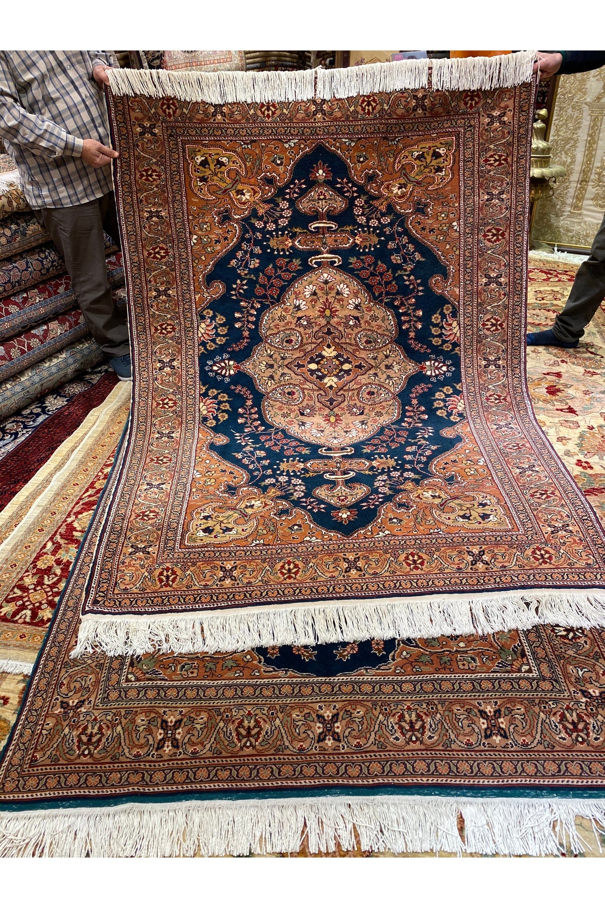 RD RAMAZAN DAG Hand Rug Art Hand-Woven Kayseri Lutfi Ozden Weave Size 210x150