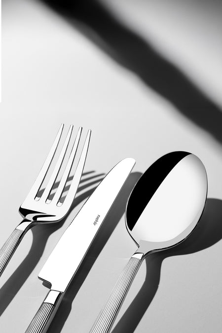 Nehir maria Plain 6 Place Setting 36 Piece Boxed Flatware Set - MALLTURK