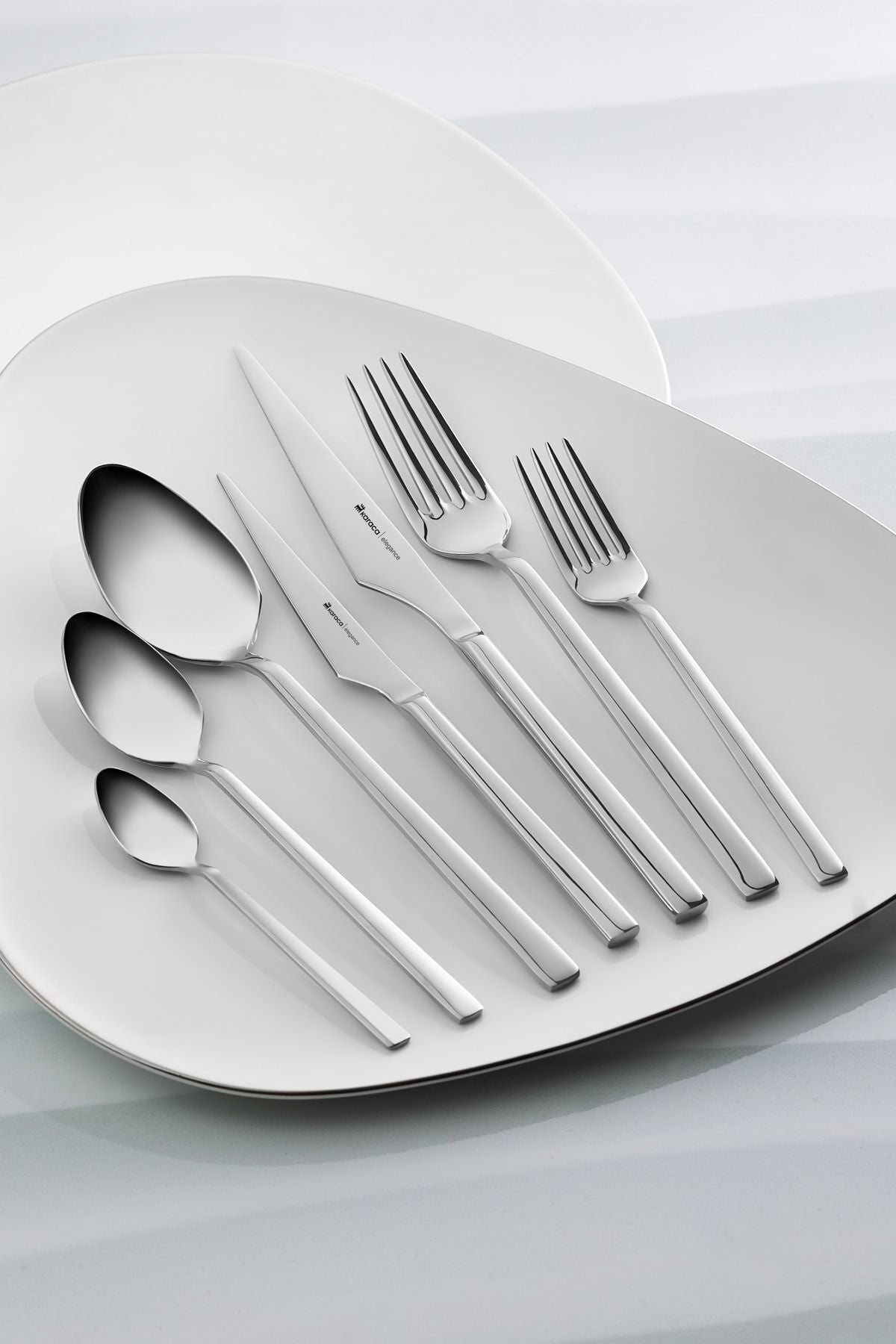 Karaca new davina 84 Piece 12 Place Setting Flatware Set - MALLTURK