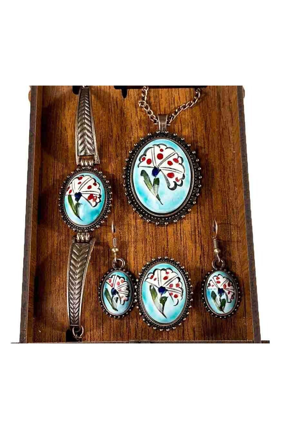 Cini Evi Bayana Gift Iznik Jewelry Set - MALLTURK
