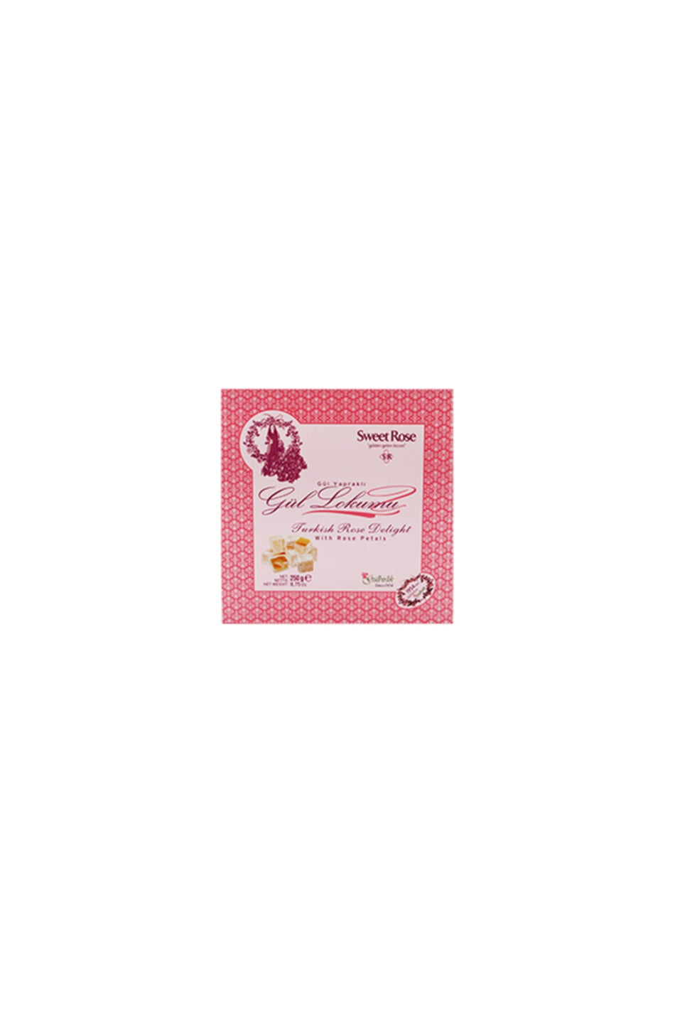 SweetRose Rose Petal Turkish Delight 250 g - MALLTURK