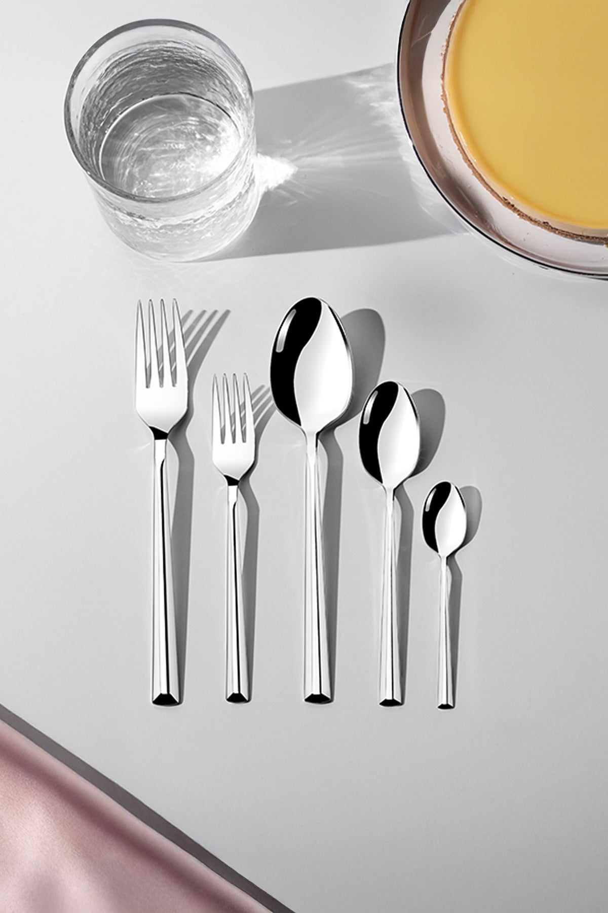 Nehir milano Plain 6 Place Setting 30 Piece Boxed Fork Spoon Set - MALLTURK