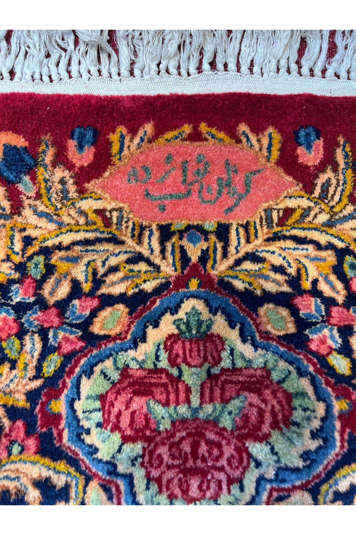 RD RAMAZAN DAG Hand Rug Art Hand-Woven Iranian Kirman Rug Signed Premium Quality KokBoyaMuazzam Bir Eser Size 450x350 - MALLTURK