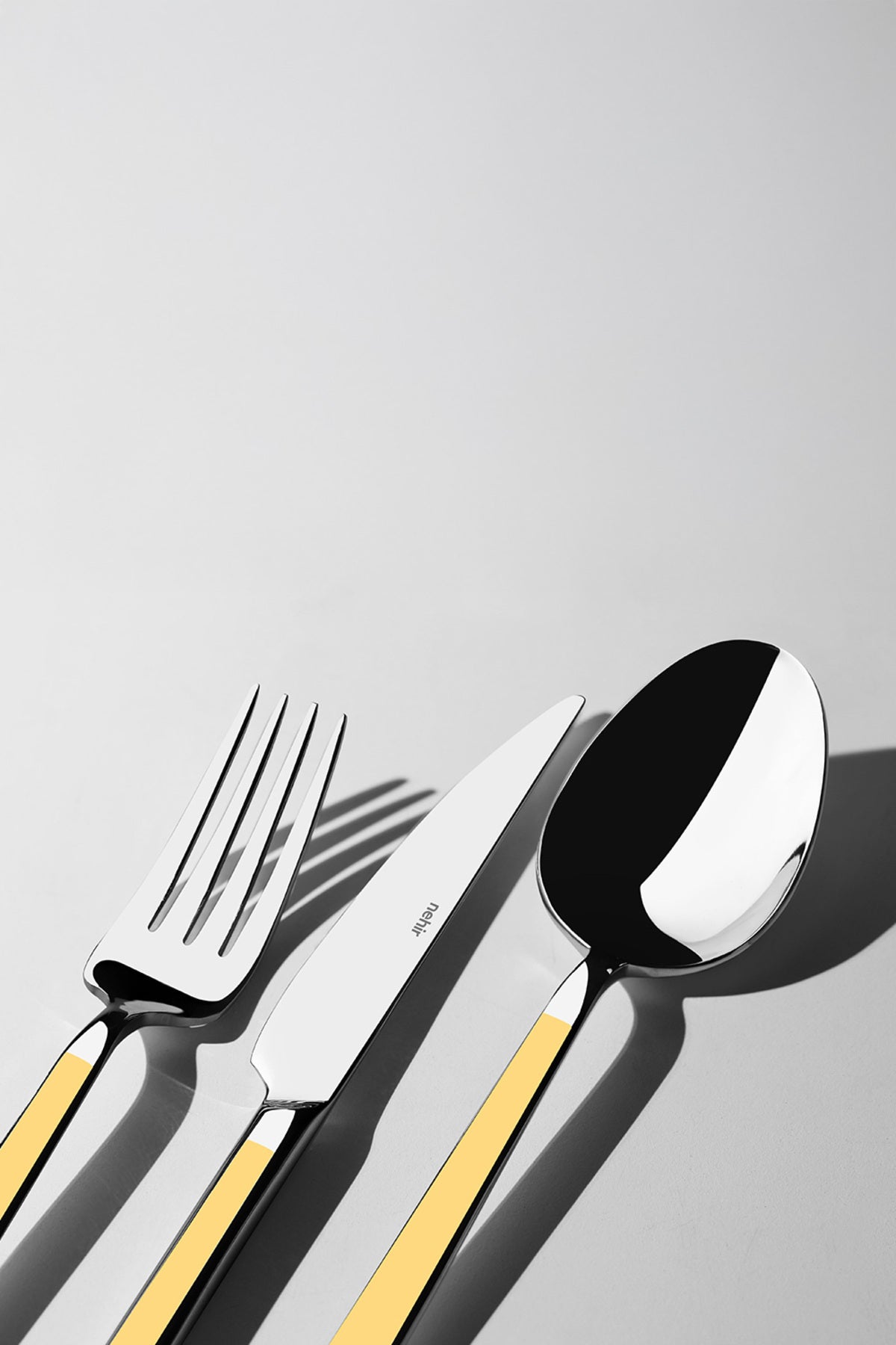 Nehir dalyan altin Plain 12 Place Setting 72 Piece Flatware Set - MALLTURK
