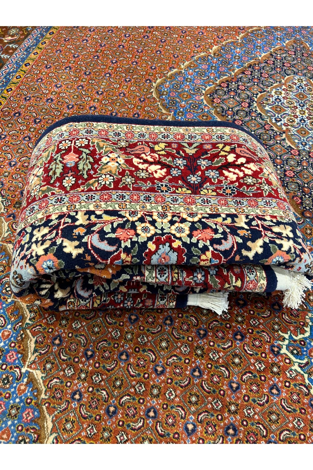RD RAMAZAN DAG Hand Rug Art Hand-Woven Sumerbank Hereke Rug Signed Lalezar Design.Size 220x150. - MALLTURK