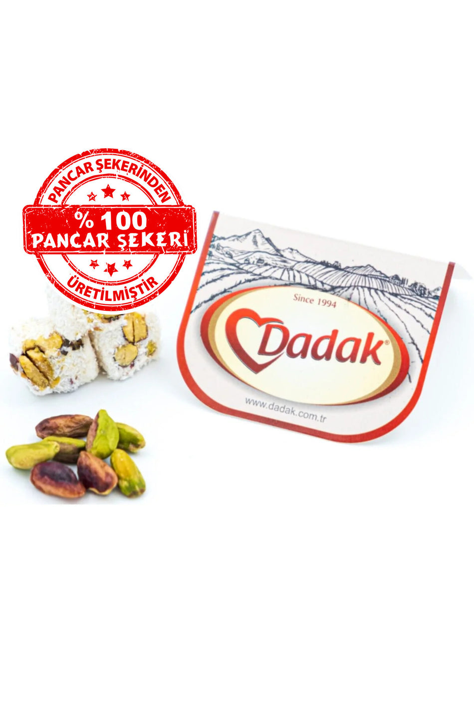 Dadak Turkish Delight and kuruyemis Sultan Style Pistachio Mini Turkish Delight 5 kg - MALLTURK