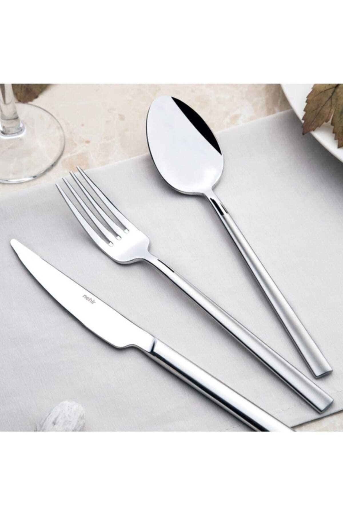 Nehir dalyan Satin 72 Piece karton Boxed Flatware Set 18 10 304 1 kalite - MALLTURK