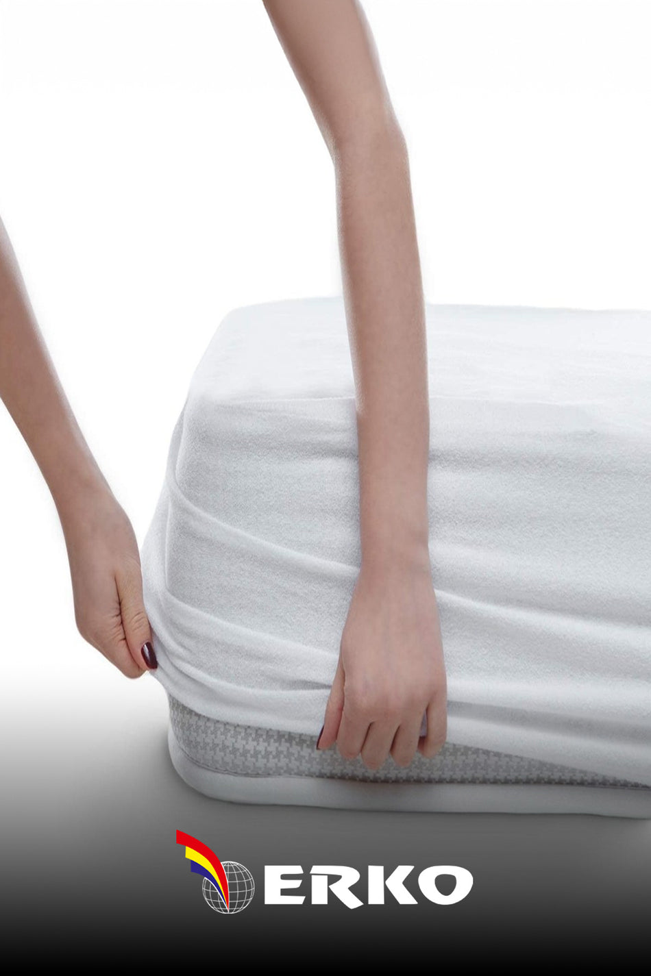 Erko Dort Mevsim Waterproof Cotton Fitted Mattress Protector - MALLTURK