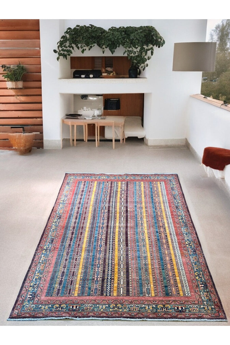 Sirvan Handwoven Afghan Usak Carpet - 290x200 - MALLTURK