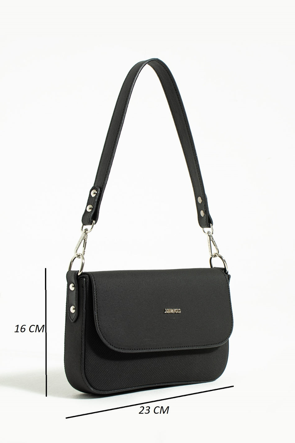 Just Polo Black Women's Hand and Shoulder Bag - MALLTURK
