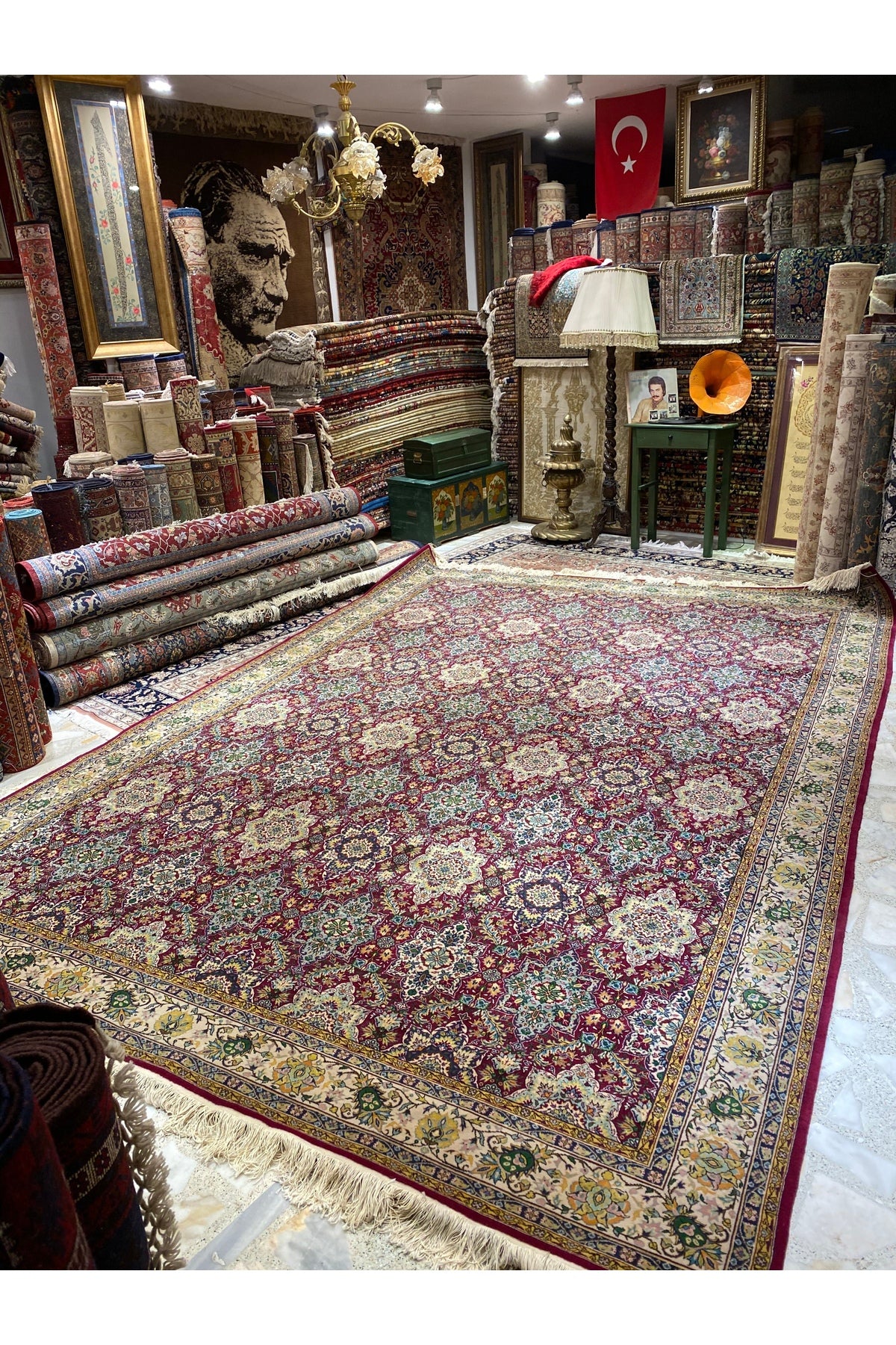 RD RAMAZAN DAG Hand Rug Art Hand-Woven Erzurum Ataturk universitesi Halicilik Merkezinde dokunmus , Sivas Acik Prison Workshop 384x2.67 - MALLTURK