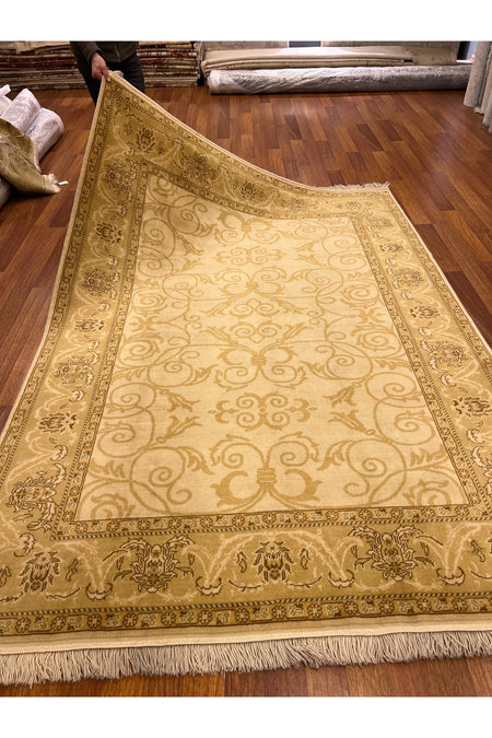 RD RAMAZAN DAG Hand Rug Art Hand-Woven Usak Rug Special Weave Premium Quality Size 297x191 - MALLTURK