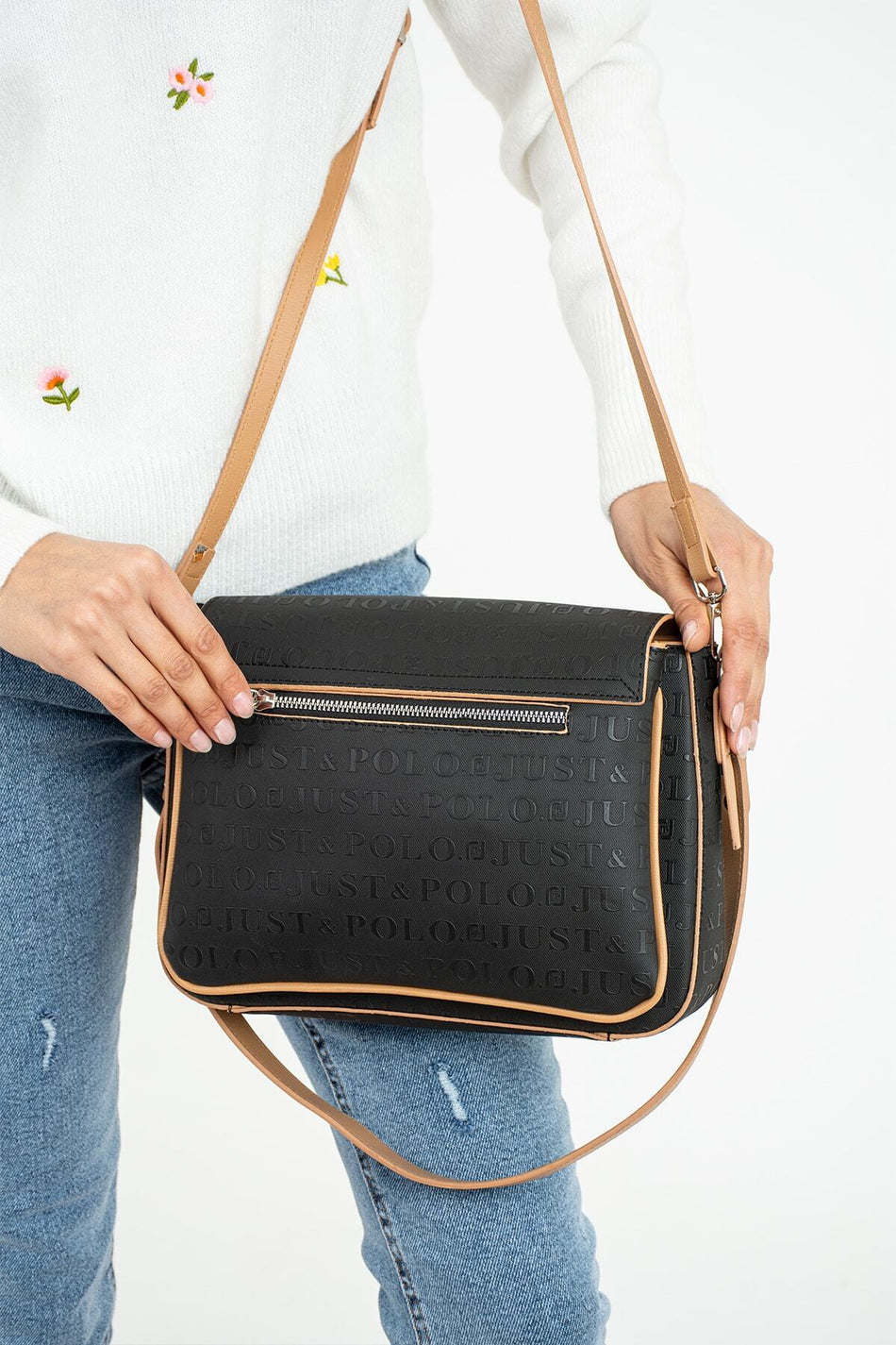 Just Polo New Season Women's Bag JPM4063 Black/Taba