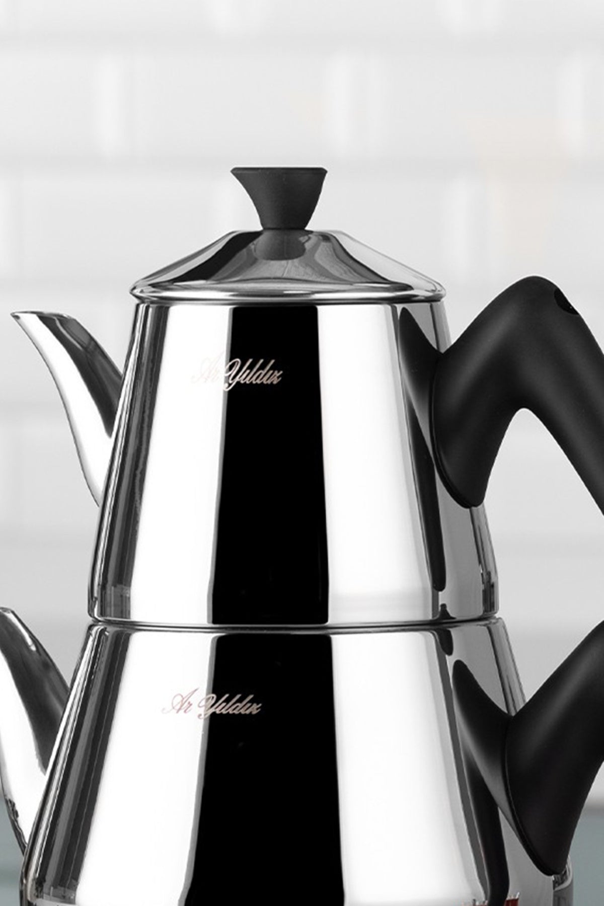 Aryildiz Optimal Medium Size Stainless Steel Teapot Set - MALLTURK
