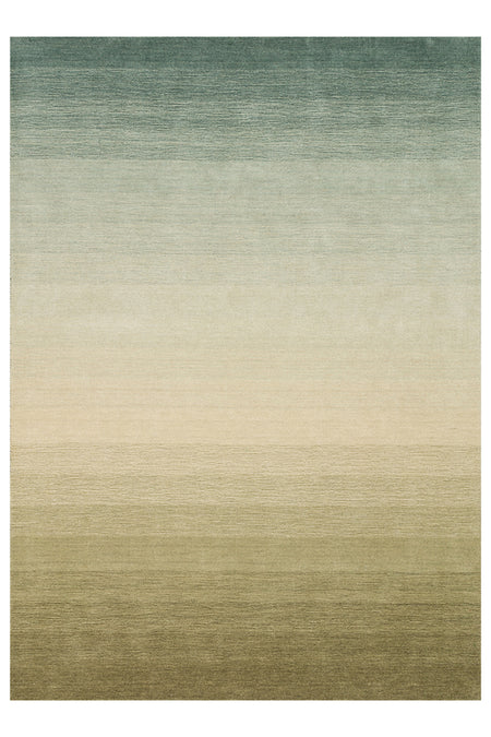 Kalesta Rug Odesa Pearl Blue, Modern Cizgilere Sahip Color Gecisli %100 Pure Wool ile Uretilen Living Room Rug