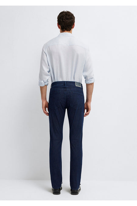 Marcus Classic Denim Vintage Navy Mavi Men's Jeans M0035191240 - MALLTURK