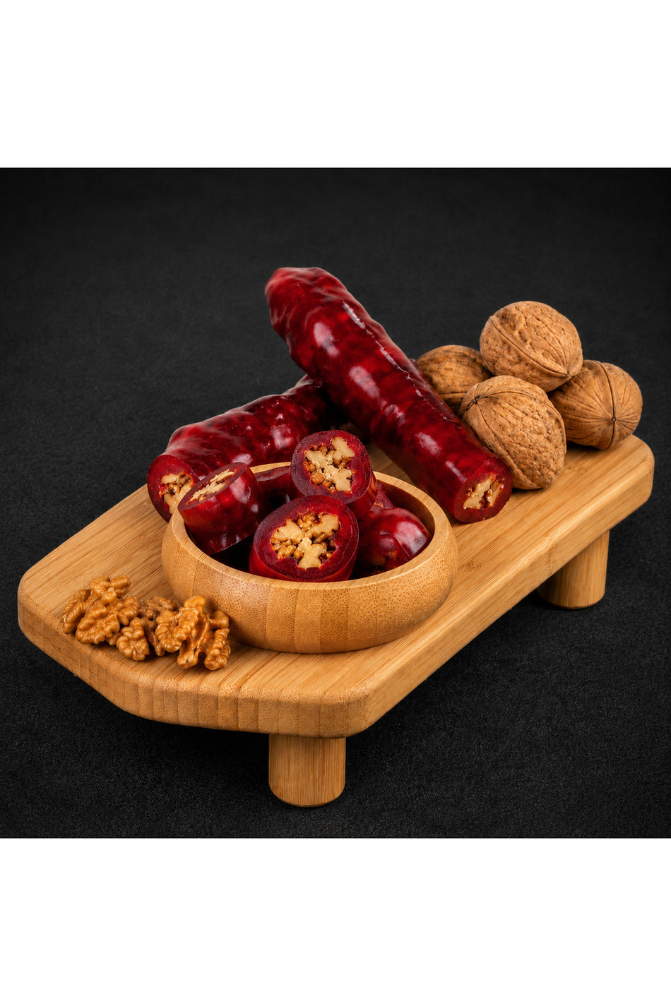 Gold sirecizade Pomegranate Flavored Flavored Walnut Grape Molasses Confection 1 kg - MALLTURK